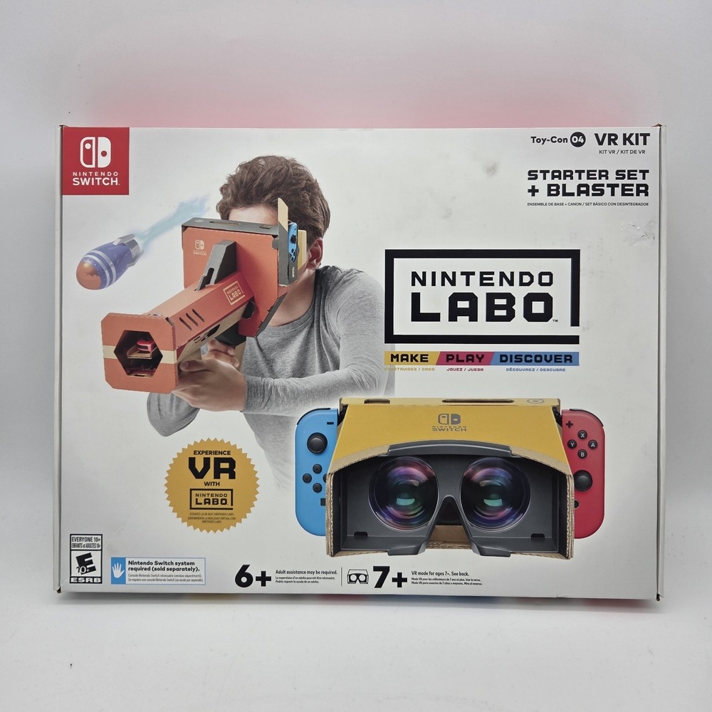 Nintendo Labo Toy-Con 04 VR Kit Starter Set + Blaster Nintendo Switch NEW Sealed